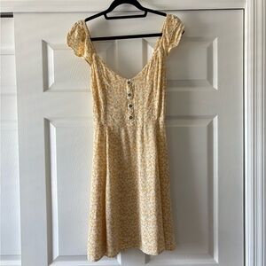 Pacsun Floral Yellow Sundress